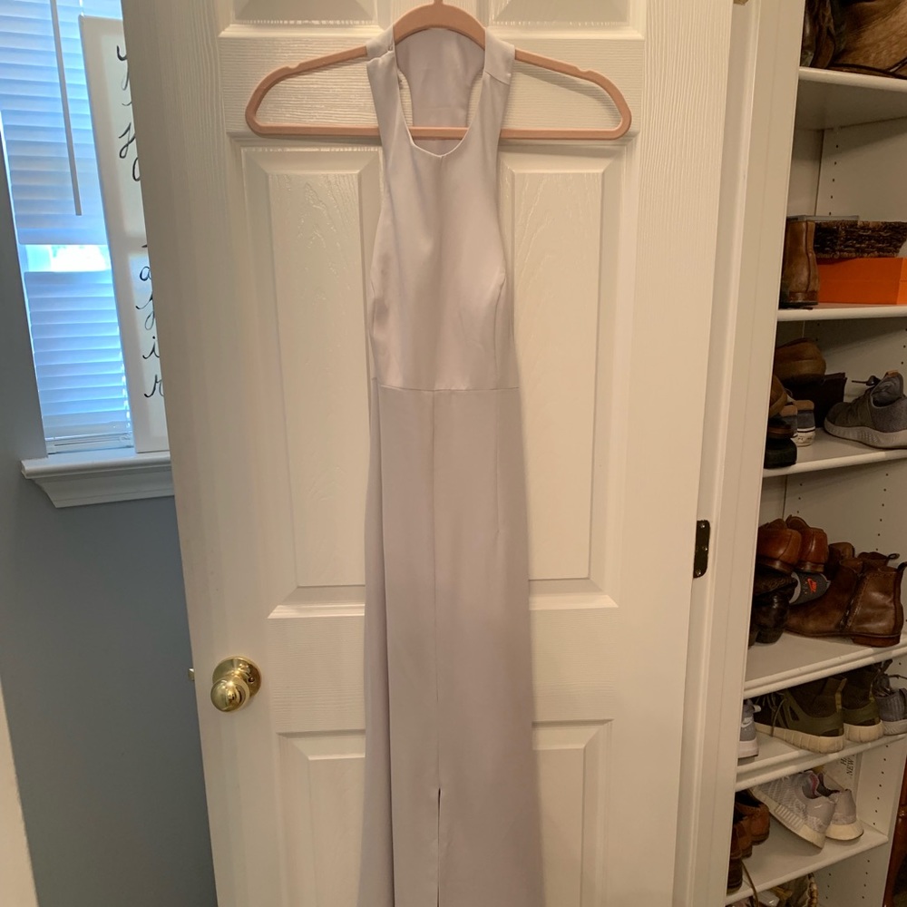 Vera Wang white Gray Dress